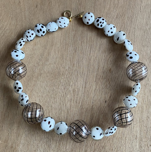 Vintage ketting met Murano glas kralen