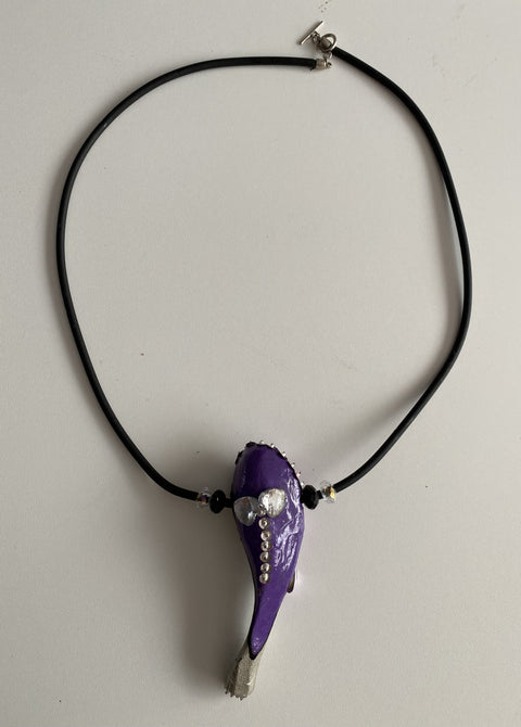 Ketting met handgemaakte oasis hanger ( veder licht)