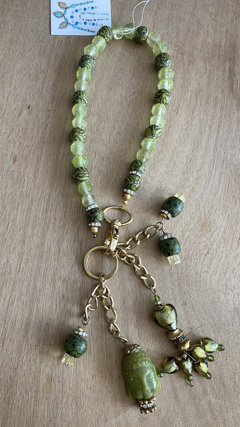 Unieke ketting met jade boedha